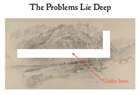 Metaphor: Problems at the foundation of mountains